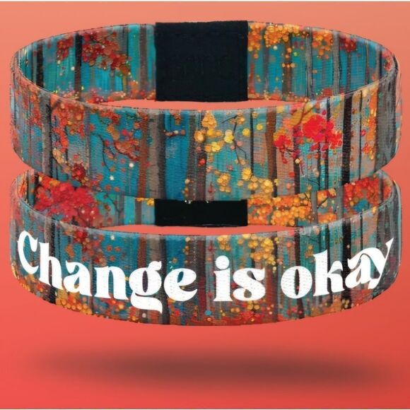 ZOX "CHANGE IS OKAY" #1150 new medium collectible fall leaves wristband - Picture 2 of 6